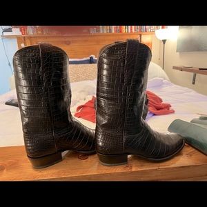 Tecova Full Nile Crocodile “The Marshall Boots”  Only Worn Twice